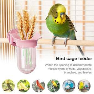 Hydroponic Bird Cage Feeder Cup Fruit & Vegetable Holder