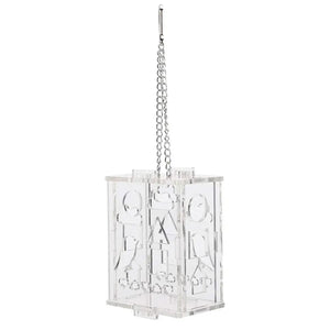 Acrylic Parrot Foraging Toy Hanging Puzzle Feeder Box