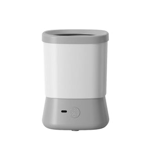 Grey Automatic Pet Paw Cleaner with Rotating Brush
