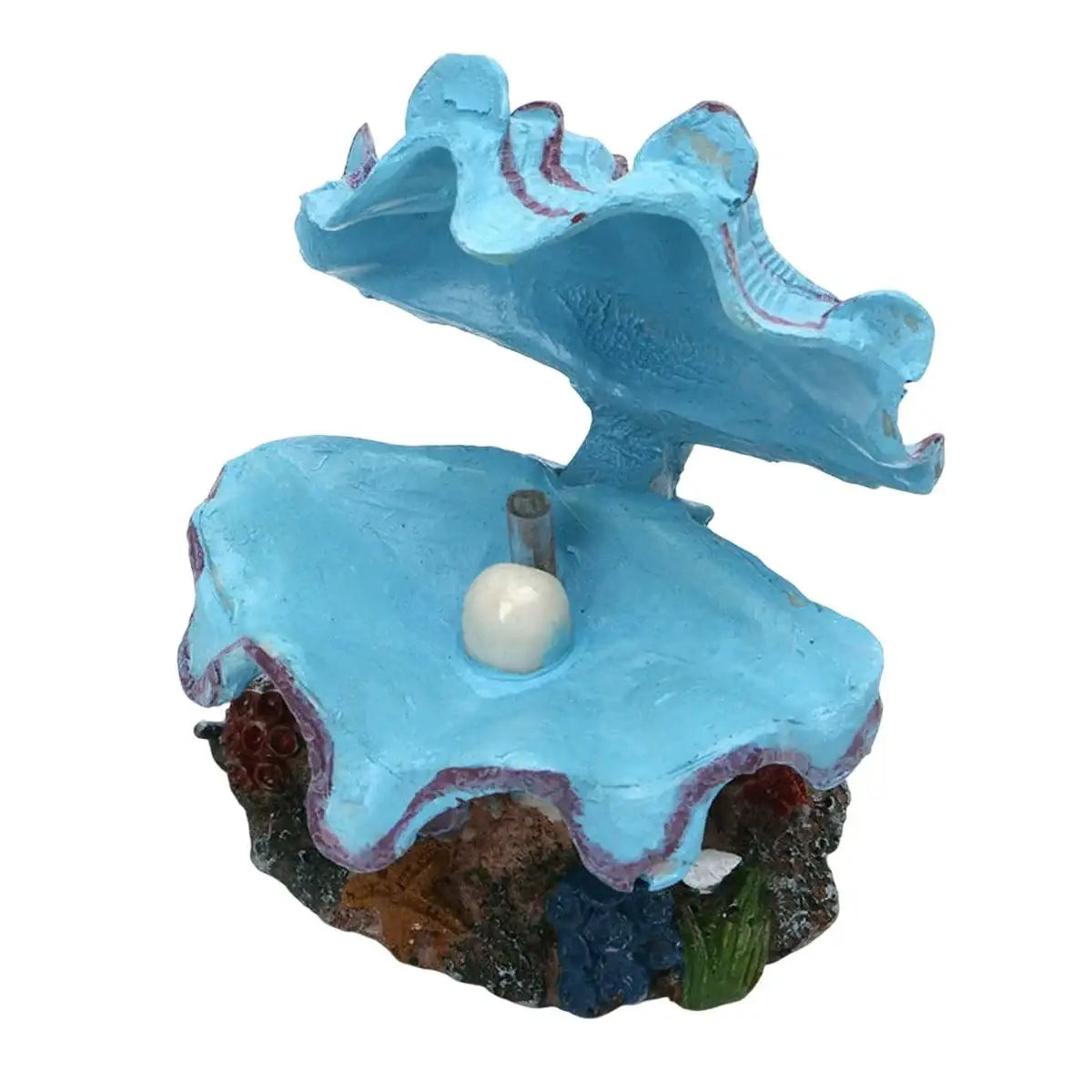 Animated Clam Shell Aquarium Decoration Air Pump Motion Ornament