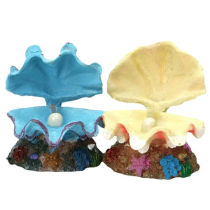 Animated Clam Shell Aquarium Decoration Air Pump Motion Ornament