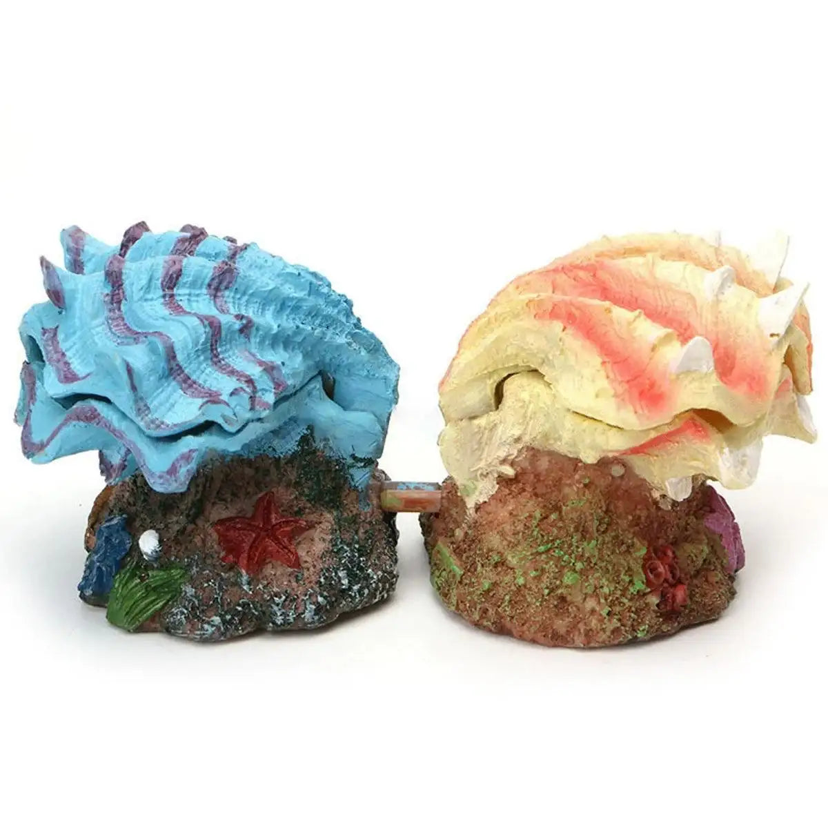 Animated Clam Shell Aquarium Decoration Air Pump Motion Ornament