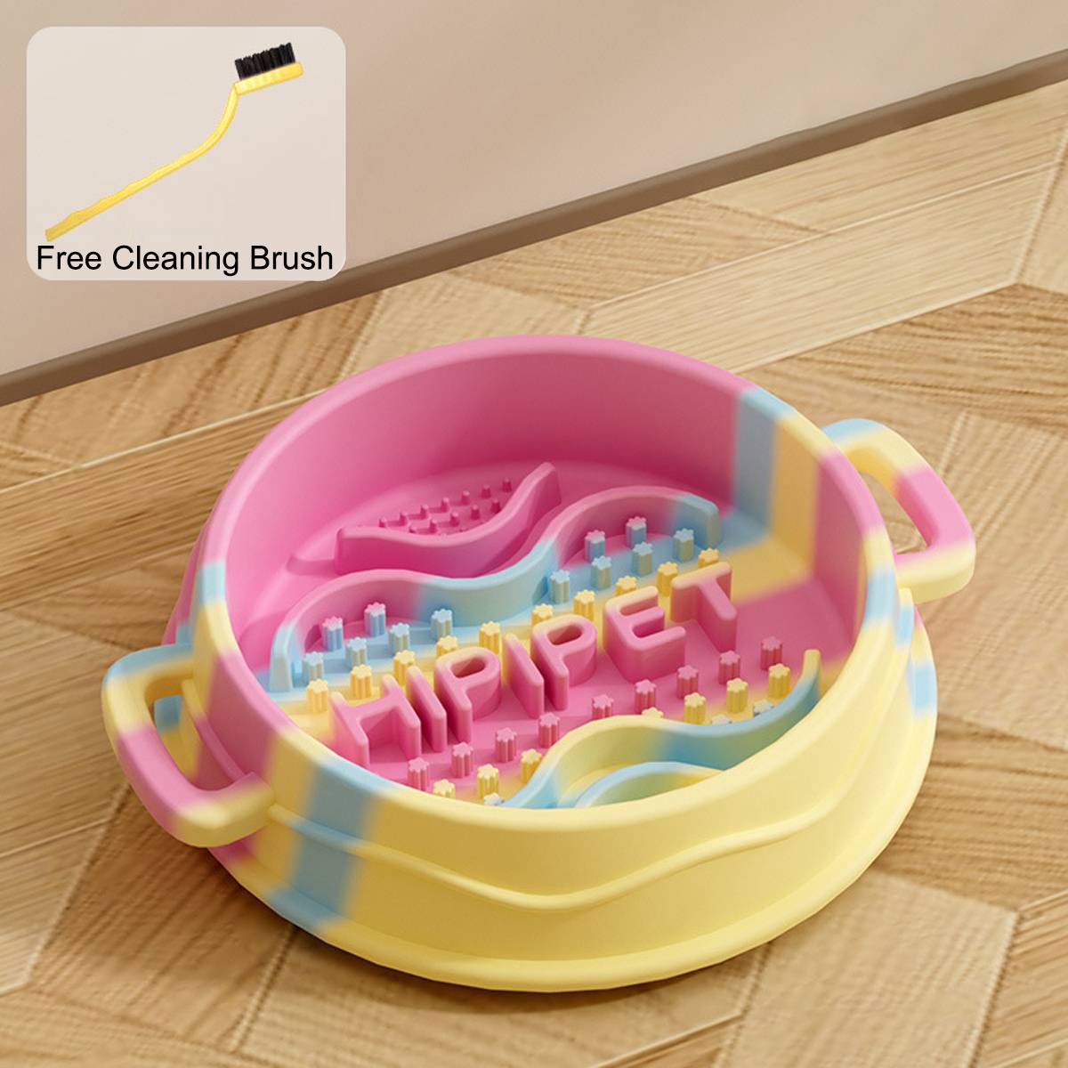 Slow Feeding Dog Bowl  Anti-Choking Silicone Pet Bowl
