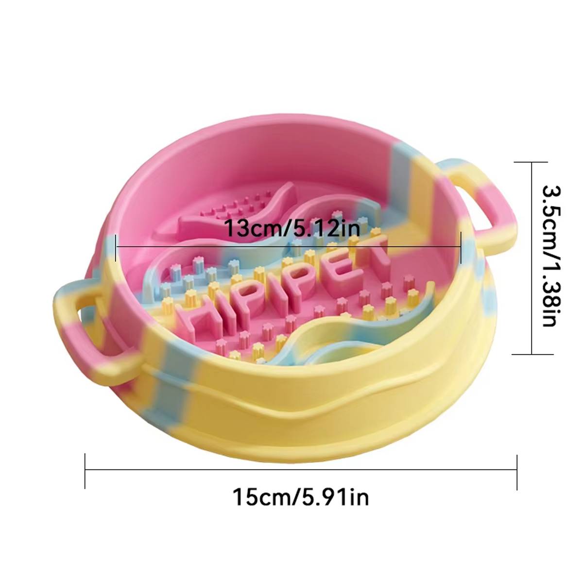 Slow Feeding Dog Bowl  Anti-Choking Silicone Pet Bowl
