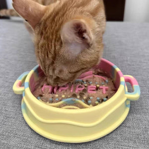 Slow Feeding Dog Bowl  Anti-Choking Silicone Pet Bowl