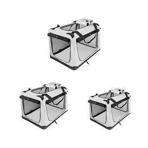 Car Dog Crate - Large Foldable Travel Kennel for Dogs