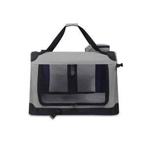 Car Dog Crate - Large Foldable Travel Kennel for Dogs