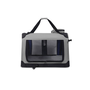 Car Dog Crate - Large Foldable Travel Kennel for Dogs