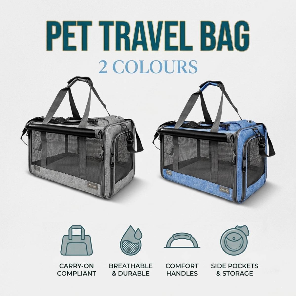 Cat Carrier Backpack - Foldable Breathable Pet Travel Bag