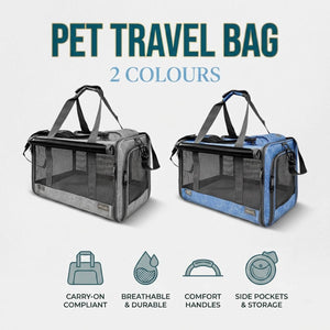Cat Carrier Backpack - Foldable Breathable Pet Travel Bag