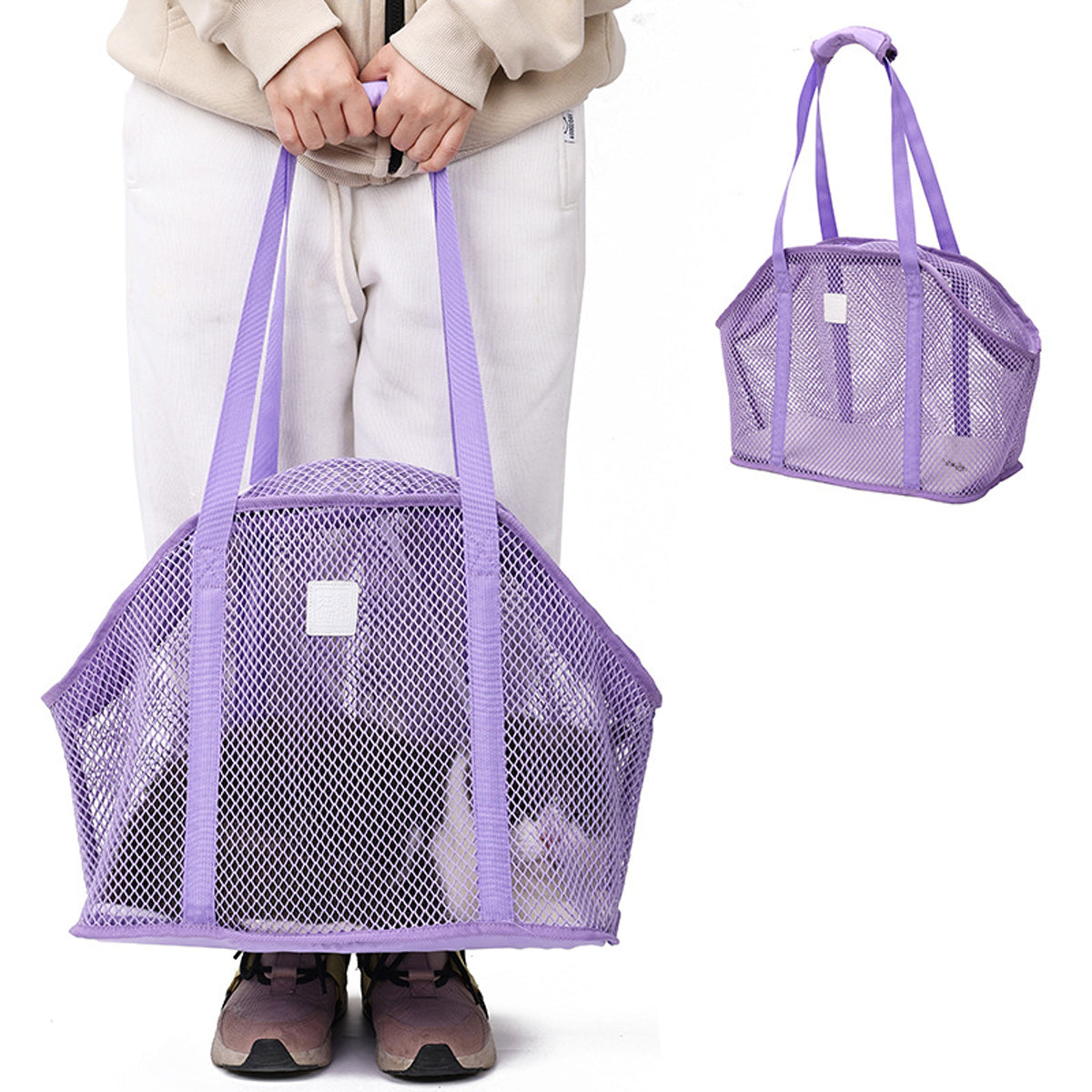 Portable Pet Shoulder Carrier Bag with Breathable Mesh