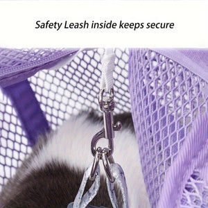 Portable Pet Shoulder Carrier Bag with Breathable Mesh
