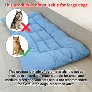 Blue 120cm Dog Cooling Mat for Summer Rest