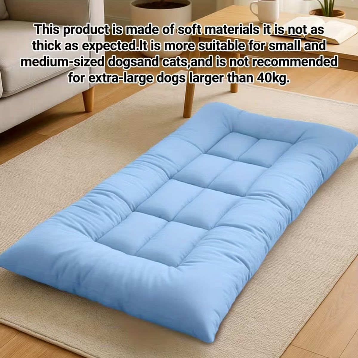 Blue 120cm Dog Cooling Mat for Summer Rest