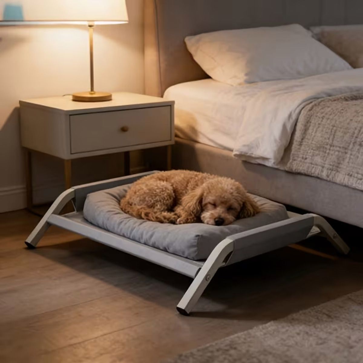 Large Elevated Dog Bed with Breathable Mesh
