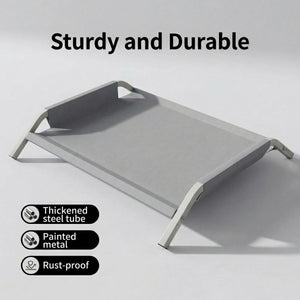 Large Elevated Dog Bed with Breathable Mesh