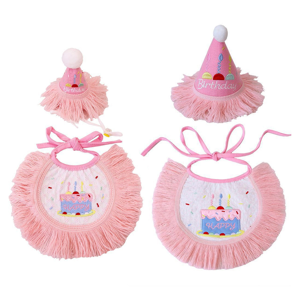 Pet Birthday Outfit Birthday Bib And Hat Set