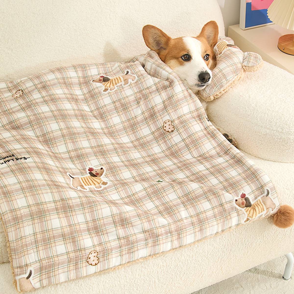 Pet Blanket Pillow Set