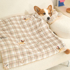 Pet Blanket Pillow Set