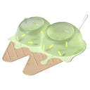 Ice Cream Shaped Tilted Pet Bowl Set for Cats and Small Dogs