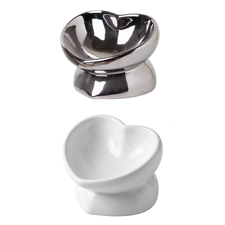 Anti-knock ceramic pet bowl for cats and small dogs – product view 3