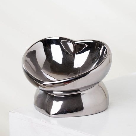 Anti-knock ceramic pet bowl for cats and small dogs – product view 6