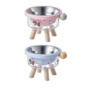 Elevated Pet Bowl Detachable Stainless Steel Feeding Bowl