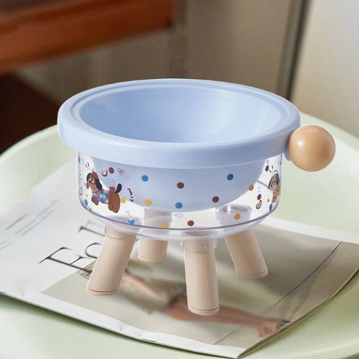 Elevated Pet Bowl Detachable Stainless Steel Feeding Bowl