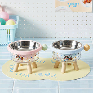 Elevated Pet Bowl Detachable Stainless Steel Feeding Bowl