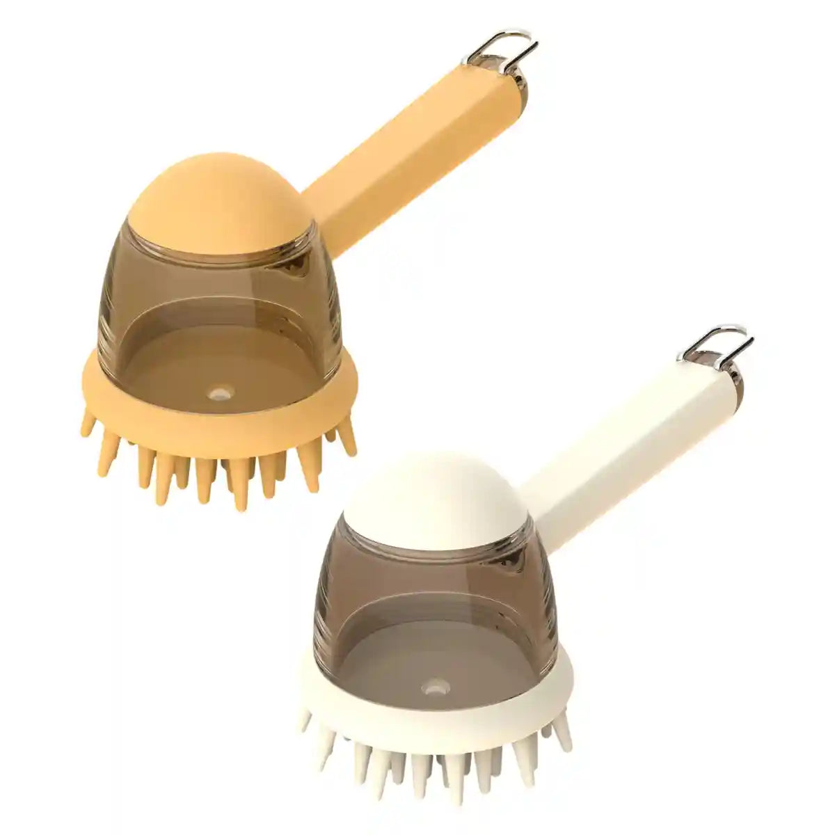 Pet Bath Brush Dog Massage Brush Press to Dispense Liquid Pet Grooming Tools