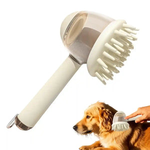 Pet Bath Brush Dog Massage Brush Press to Dispense Liquid Pet Grooming Tools