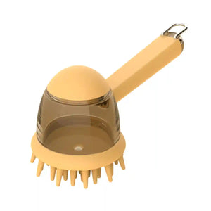 Pet Bath Brush Dog Massage Brush Press to Dispense Liquid Pet Grooming Tools
