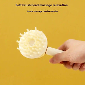 Pet Bath Brush Dog Massage Brush Press to Dispense Liquid Pet Grooming Tools