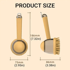 Pet Bath Brush Dog Massage Brush Press to Dispense Liquid Pet Grooming Tools