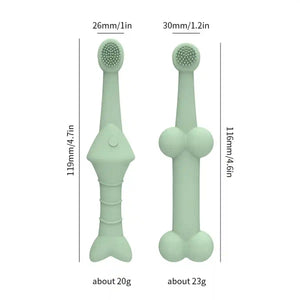 Silicone Pet Toothbrush for Dogs and Cats Gentle Dental Cleaning Brush