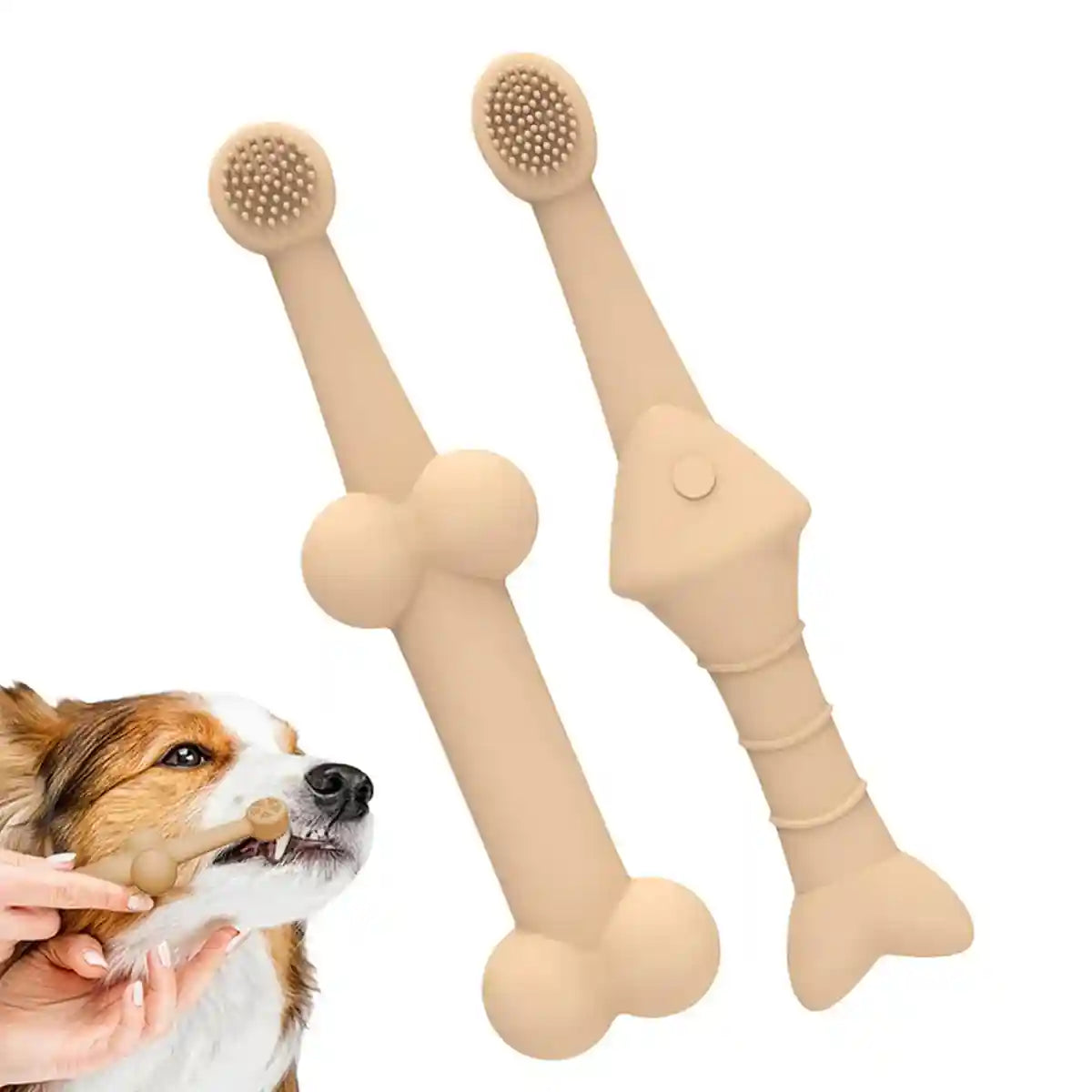 Silicone Pet Toothbrush for Dogs and Cats Gentle Dental Cleaning Brush
