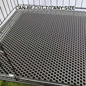 Anti-Slip Pet Cage Plastic Mesh Mat Cut-to-Size Cage Floor Liner