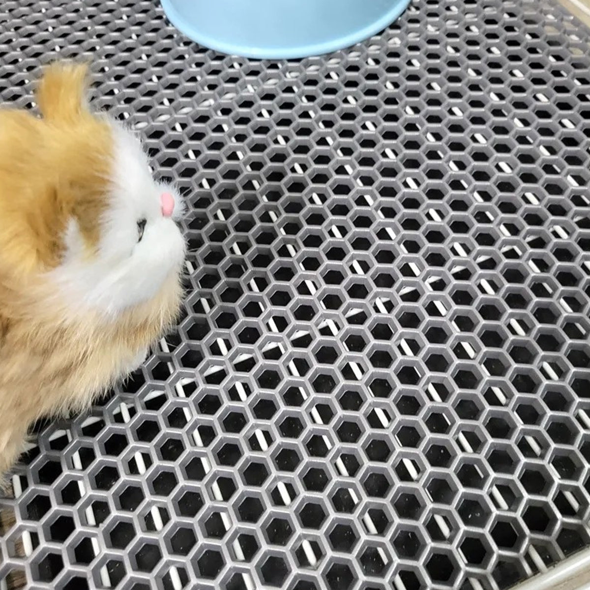 Anti-Slip Pet Cage Plastic Mesh Mat Cut-to-Size Cage Floor Liner