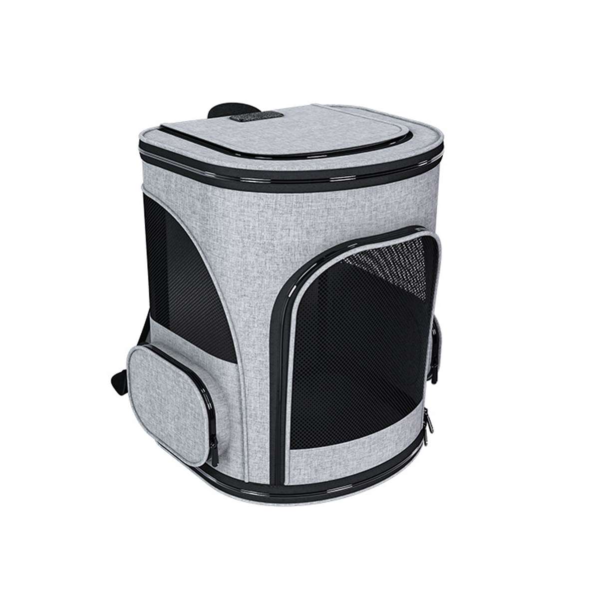 Expandable Pet Travel Backpack - Cat Carrier Bag for Small Dogs