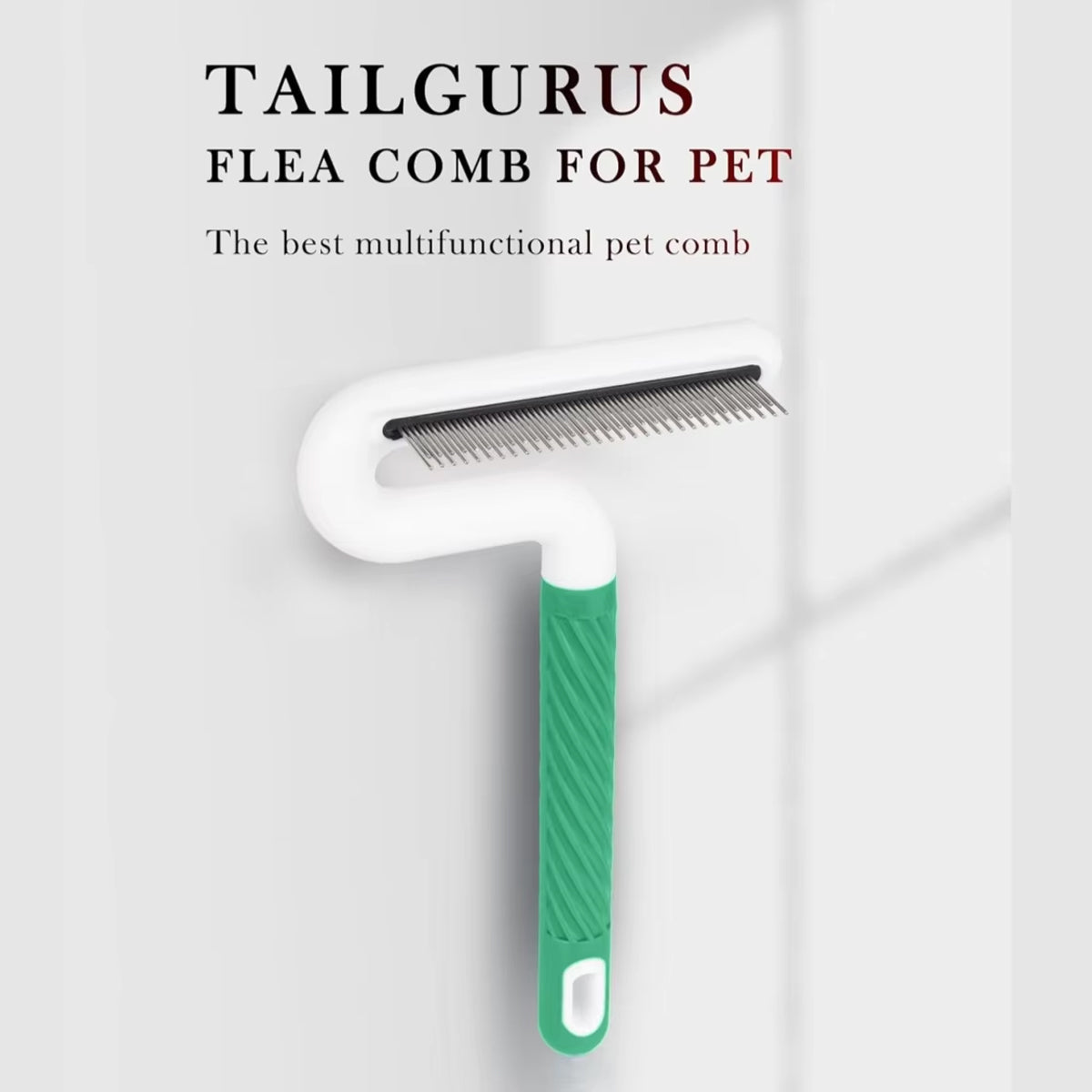 T-Shaped Pet Grooming Comb Dual Teeth Detangler for Cats & Dogs