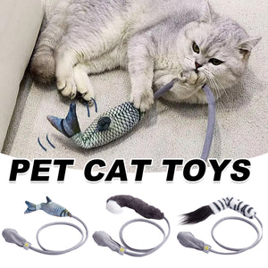 Interactive Cat Toy Wand With Catnip