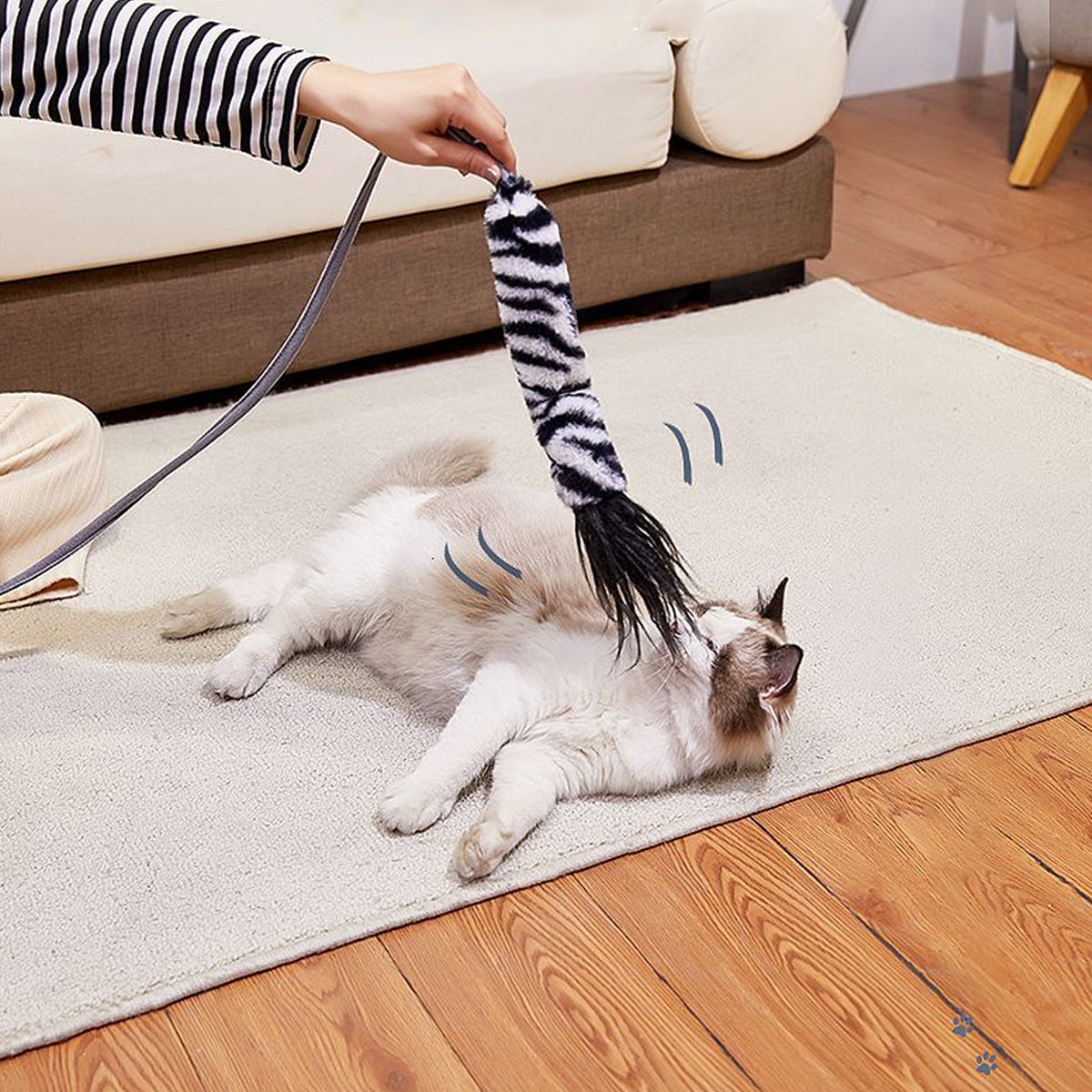 Interactive Cat Toy Wand With Catnip