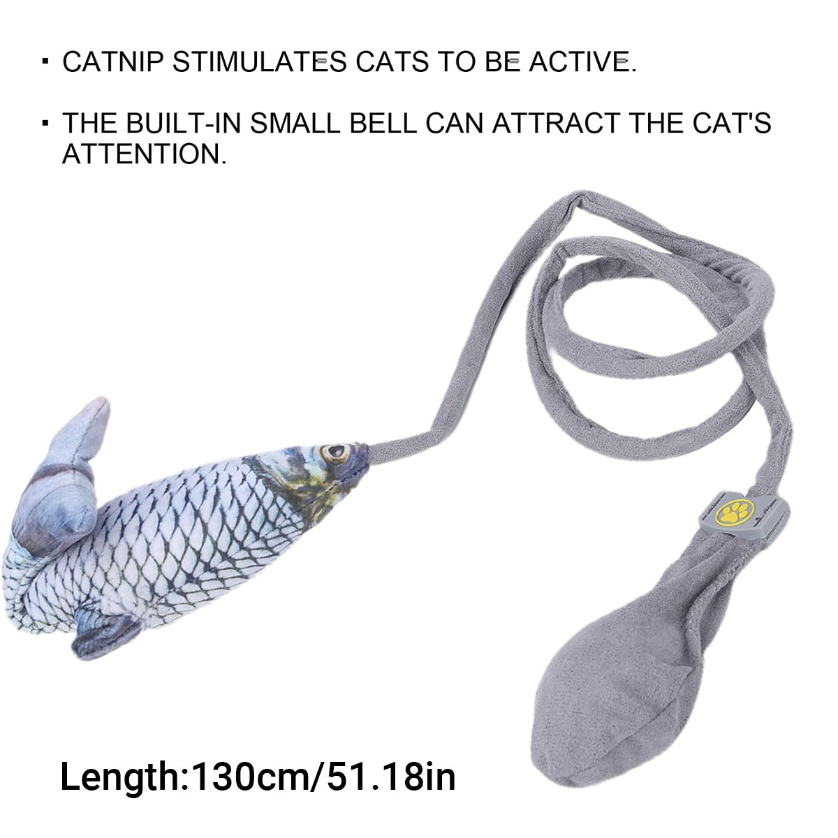 Interactive Cat Toy Wand With Catnip