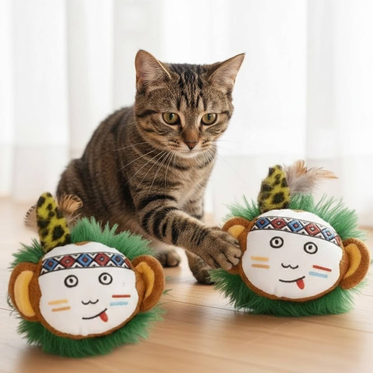 Catnip Plush Cat Toy | Bite-Resistant Interactive Toy for Indoor Cats