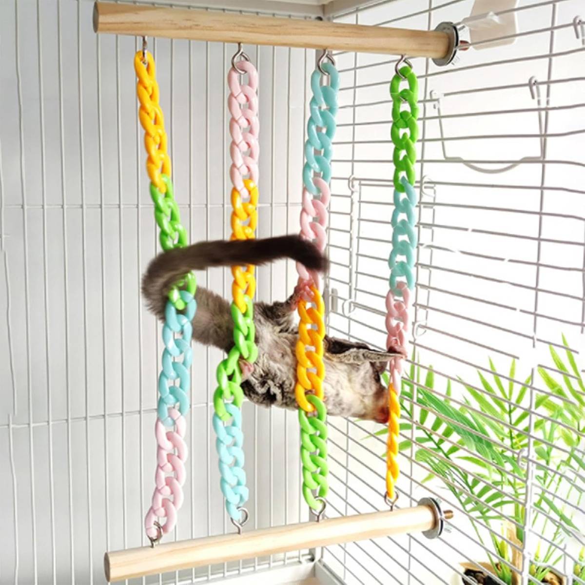 Pet Climbing Toy Hanging Chain Ladder