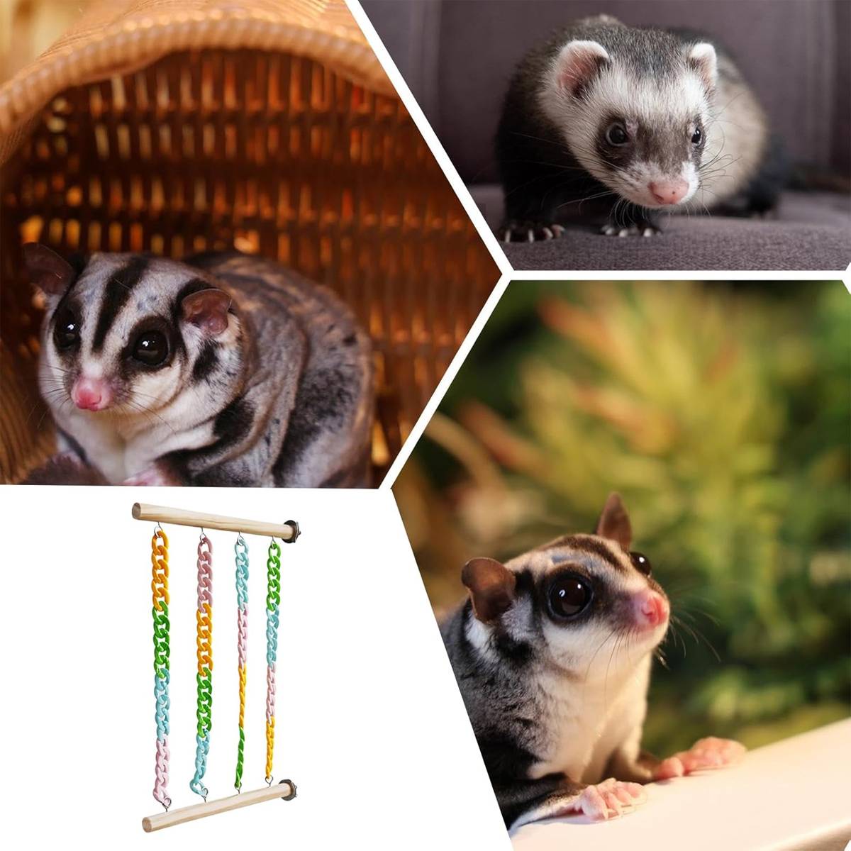 Pet Climbing Toy Hanging Chain Ladder