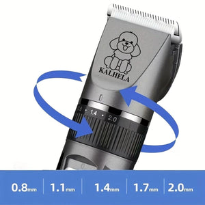 Black Rechargeable Pet Hair Clipper Grooming Kit