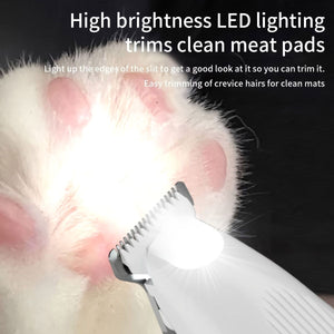 Black Rechargeable Pet Hair Clipper Grooming Kit