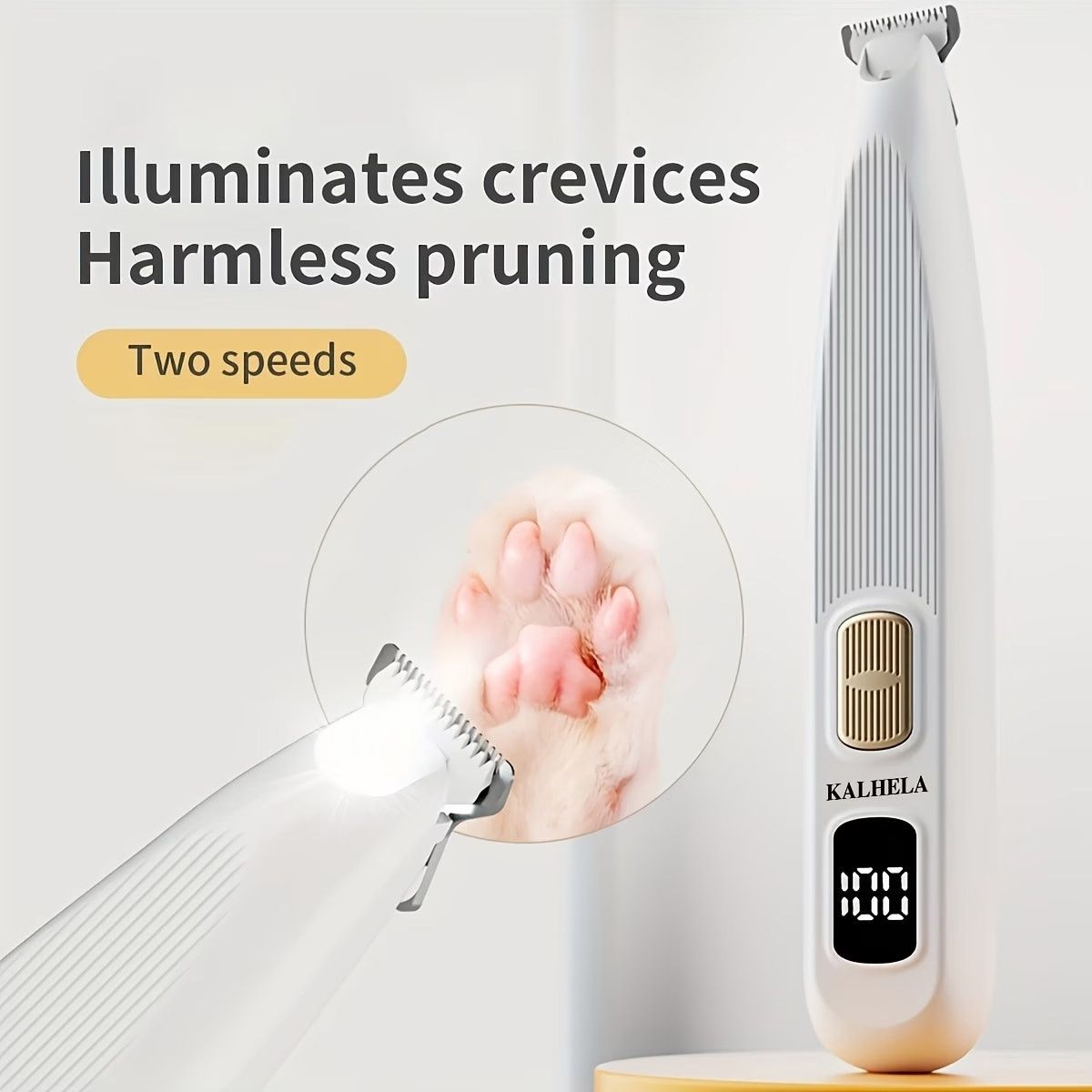 Black Rechargeable Pet Hair Clipper Grooming Kit