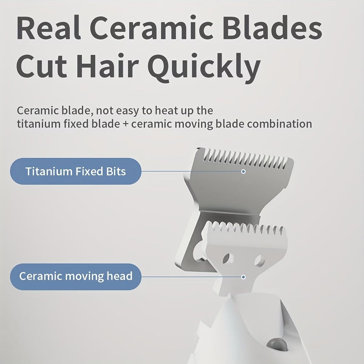 Black Rechargeable Pet Hair Clipper Grooming Kit